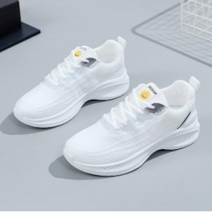 2024 new fashion knit upper breathable light-weight lady‘s student summer walking jogging white shoes sneakers for student