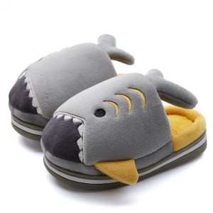 New Kids Spandex super soft cartoon shark slippers