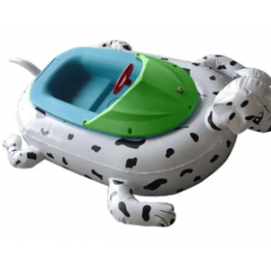 Hot sale water park inflatable pool children electric bumper boat,outdoor motorized bumper boat with animal head