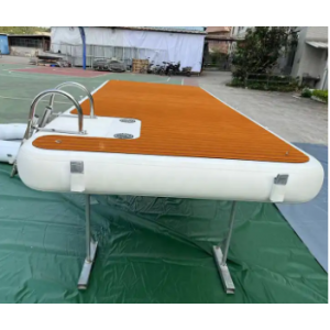 GREEN drop stitch roll up Inflatable yacht dock floating jet ski dock pontoon deck inflatable dock platform