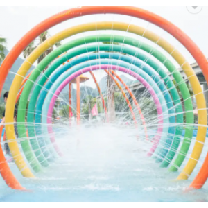 Hot Sale Fiber Glass Splash Pad Equipment Water Park Frog Water Slide