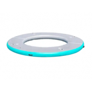 Hot Sale Round Inflatable Raft Floating Pad Dock Platform Swimming Pool With Hammock