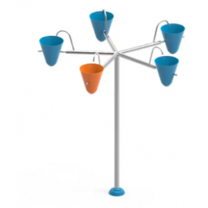 Aqua park attractions kids outdoor playground structures multi pouring water buckets 