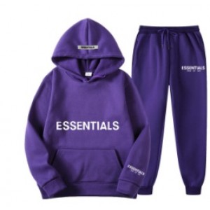 solid color hoodie set