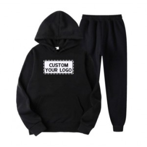 Wholesale Thick Heavy Hoodie And Joggers Set Custom Printing Logo Jogging Men Tracksuit Cheap Price Mens Tracksuit