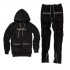 custom logo Sweat Suits Stacked Sweatpants And Hoodie Set Streetwear Mens Tracksuits