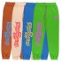 High quality Oversized Streetwear Sweatpants Fleece Sweat Puff Paint Custom Stacked Joggers