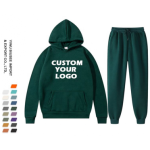 Men Solid Color Casual Sets Autumn New Men‘s Hoodies & Sweatpants Sets Oversized Tracksuit Set