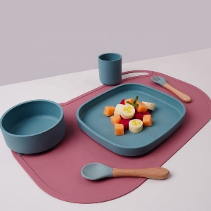 Snack Cup Bib Children Suction Plate