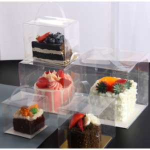 Plastic cake box
