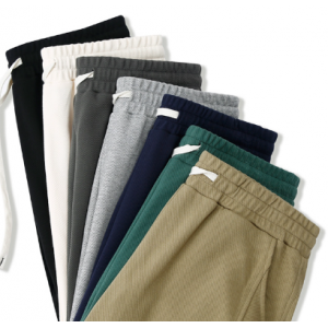 Synthetic fiber men‘s pants