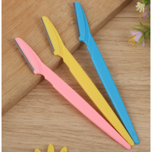Plastic eyebrow trimmer