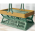 Plastic folding basket