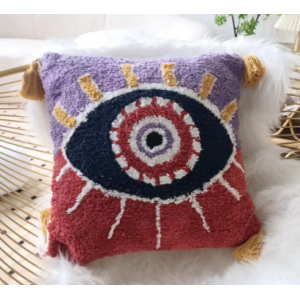 Chemical fiber throw pillows