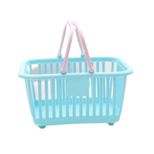 Plastic storage basket