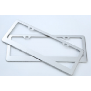 Stainless steel license plate frame