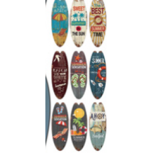 Plastic decorative plaques