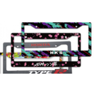 Plastic license plate holder